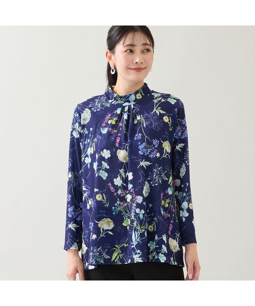 missel / ミゼール カットソー | 【洗える・日本製・3L/4Lサイズあり】ボタニカル柄カットソー | 詳細10