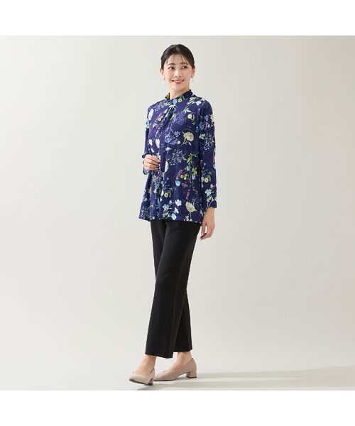 missel / ミゼール カットソー | 【洗える・日本製・3L/4Lサイズあり】ボタニカル柄カットソー | 詳細14