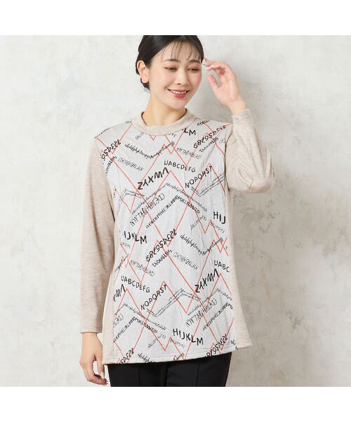 missel / ミゼール カットソー | 【洗える・3L/4Lサイズあり・日本製】ジャカードトップス | 詳細2