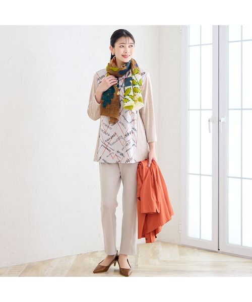 missel / ミゼール カットソー | 【洗える・3L/4Lサイズあり・日本製】ジャカードトップス | 詳細6