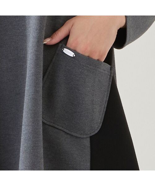 missel / ミゼール カットソー | 【保温性・洗える・3L/4Lサイズあり】バイカラーチュニック | 詳細4