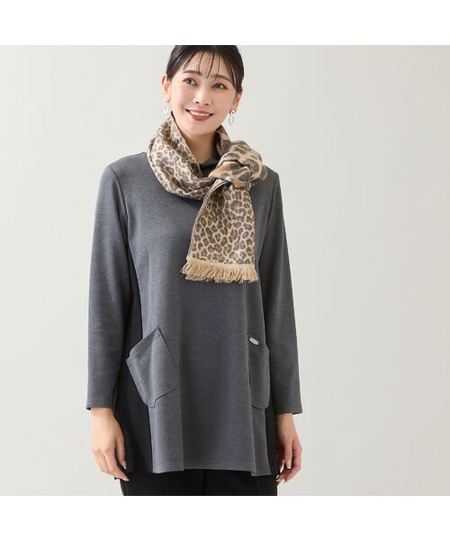 missel / ミゼール カットソー | 【保温性・洗える・3L/4Lサイズあり】バイカラーチュニック | 詳細7