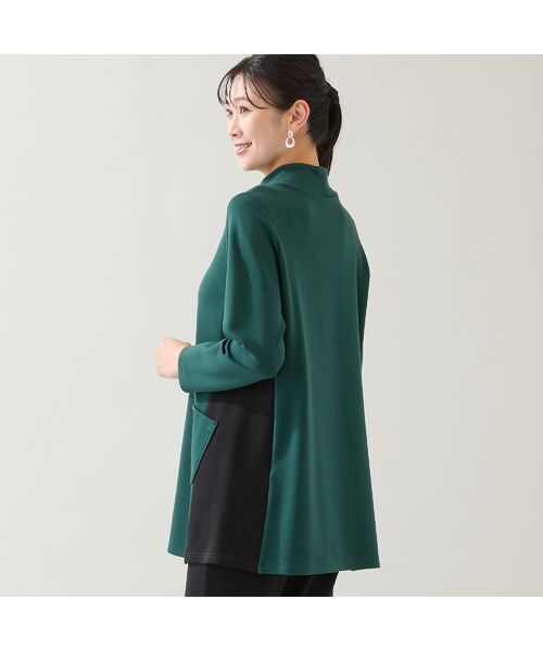 missel / ミゼール カットソー | 【保温性・洗える・3L/4Lサイズあり】バイカラーチュニック | 詳細10