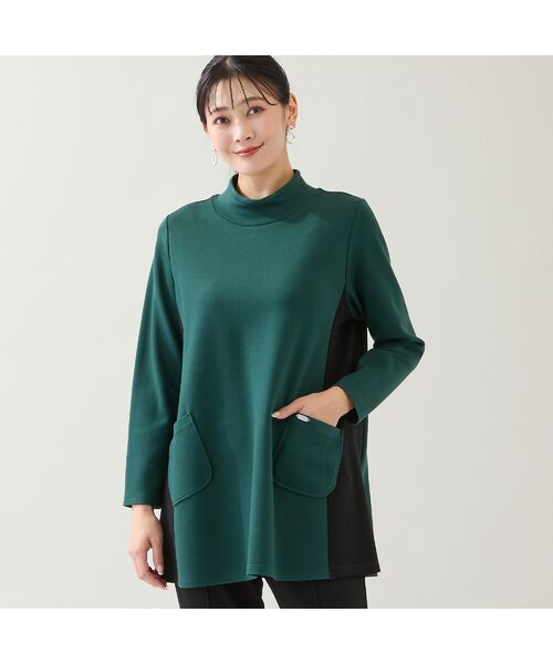 missel / ミゼール カットソー | 【保温性・洗える・3L/4Lサイズあり】バイカラーチュニック | 詳細11