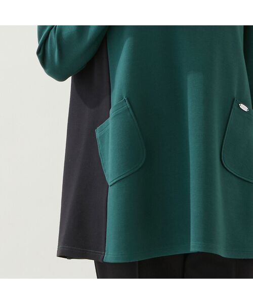 missel / ミゼール カットソー | 【保温性・洗える・3L/4Lサイズあり】バイカラーチュニック | 詳細13