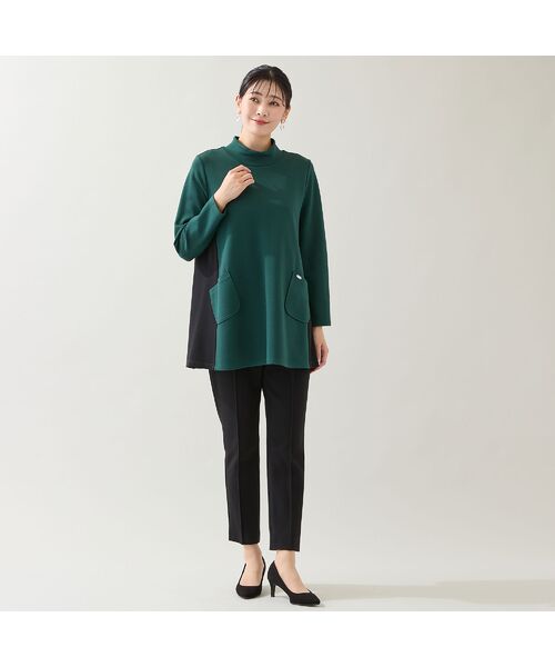 missel / ミゼール カットソー | 【保温性・洗える・3L/4Lサイズあり】バイカラーチュニック | 詳細16