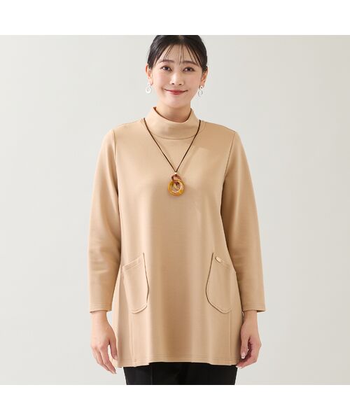 missel / ミゼール カットソー | 【保温性・洗える】パッチポケットチュニック | 詳細3