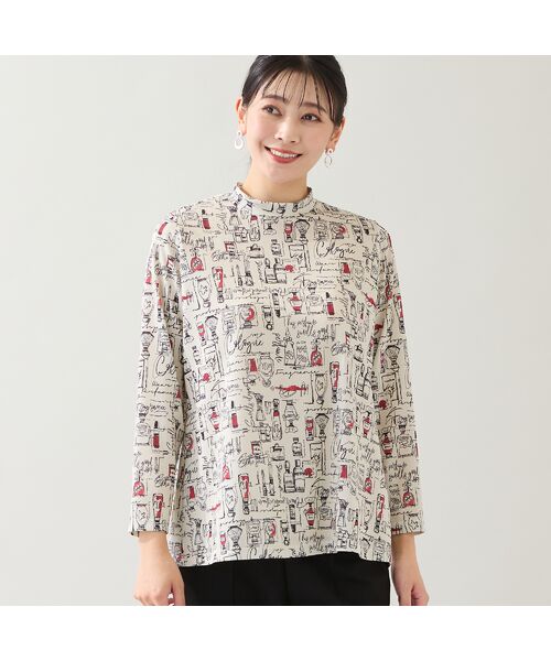 missel / ミゼール カットソー | 【洗える・日本製・3L/4Lサイズあり】コスメ柄カットソー | 詳細1