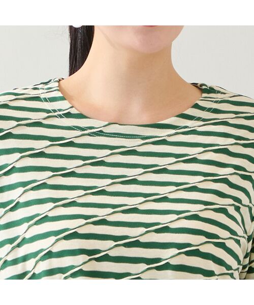 missel / ミゼール カットソー | 【洗える・日本製・3L/4Lサイズあり】タックボーダーカットソー | 詳細10