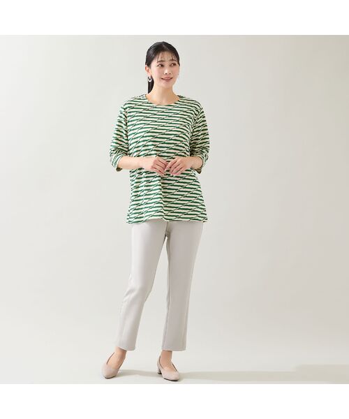 missel / ミゼール カットソー | 【洗える・日本製・3L/4Lサイズあり】タックボーダーカットソー | 詳細11