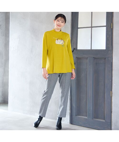 missel / ミゼール カットソー | 【あったか素材・洗える・日本製・3L/4Lサイズあり】Bag刺繍カットソー | 詳細8