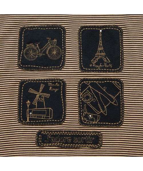 missel / ミゼール カットソー | 【洗える・吸湿発熱性・日本製・3L/4Lサイズあり】ボーダーカットソー | 詳細4