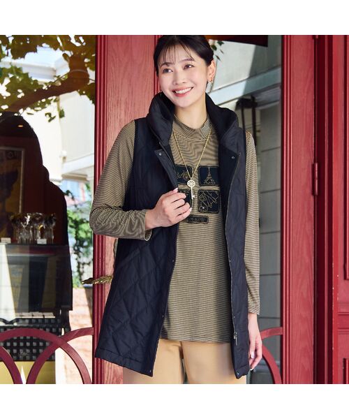 missel / ミゼール カットソー | 【洗える・吸湿発熱性・日本製・3L/4Lサイズあり】ボーダーカットソー | 詳細8