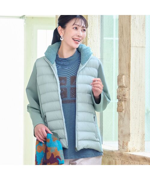 missel / ミゼール カットソー | 【洗える・吸湿発熱性・日本製・3L/4Lサイズあり】ボーダーカットソー | 詳細12