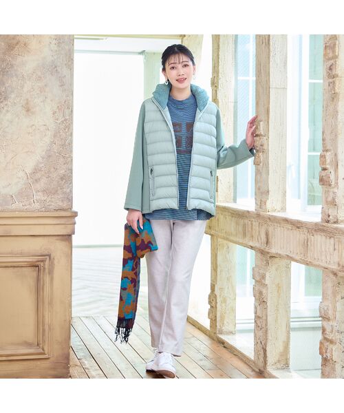 missel / ミゼール カットソー | 【洗える・吸湿発熱性・日本製・3L/4Lサイズあり】ボーダーカットソー | 詳細13