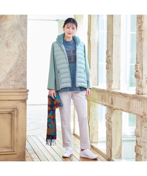 missel / ミゼール カットソー | 【洗える・吸湿発熱性・日本製・3L/4Lサイズあり】ボーダーカットソー | 詳細14