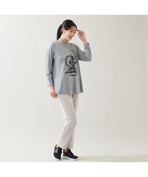 missel / ミゼール カットソー | 【洗える・日本製・3L/4Lサイズあり】時計塔柄カットソー | 詳細5