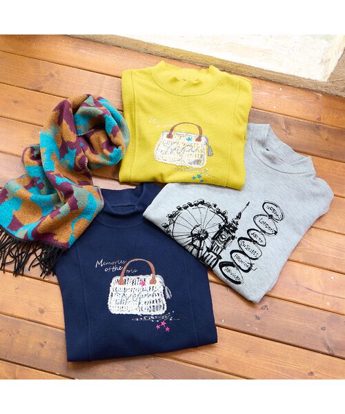 missel / ミゼール カットソー | 【洗える・日本製・3L/4Lサイズあり】時計塔柄カットソー | 詳細8