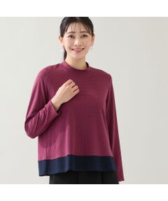 missel / ミゼール カットソー | 【洗える・3L/4Lサイズあり】千鳥柄カットソー