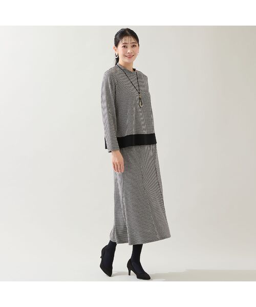 missel / ミゼール カットソー | 【洗える・3L/4Lサイズあり】千鳥柄カットソー | 詳細4