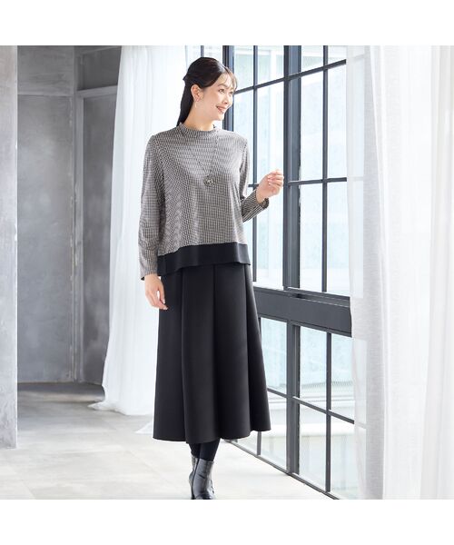 missel / ミゼール カットソー | 【洗える・3L/4Lサイズあり】千鳥柄カットソー | 詳細6