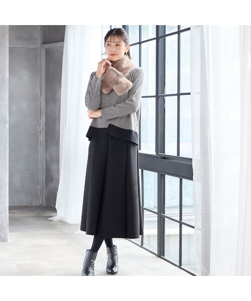 missel / ミゼール カットソー | 【洗える・3L/4Lサイズあり】千鳥柄カットソー | 詳細7