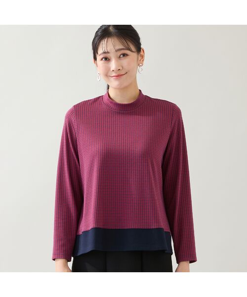 missel / ミゼール カットソー | 【洗える・3L/4Lサイズあり】千鳥柄カットソー | 詳細11