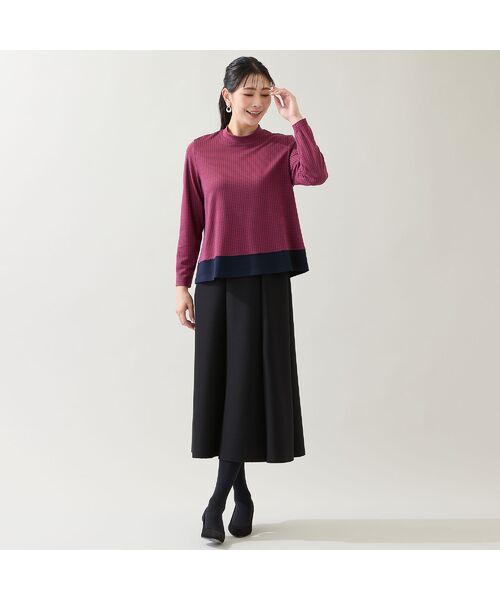 missel / ミゼール カットソー | 【洗える・3L/4Lサイズあり】千鳥柄カットソー | 詳細14