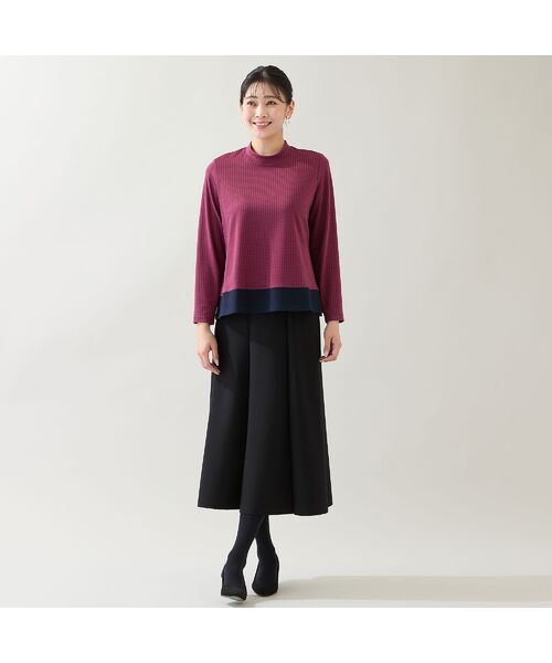 missel / ミゼール カットソー | 【洗える・3L/4Lサイズあり】千鳥柄カットソー | 詳細15