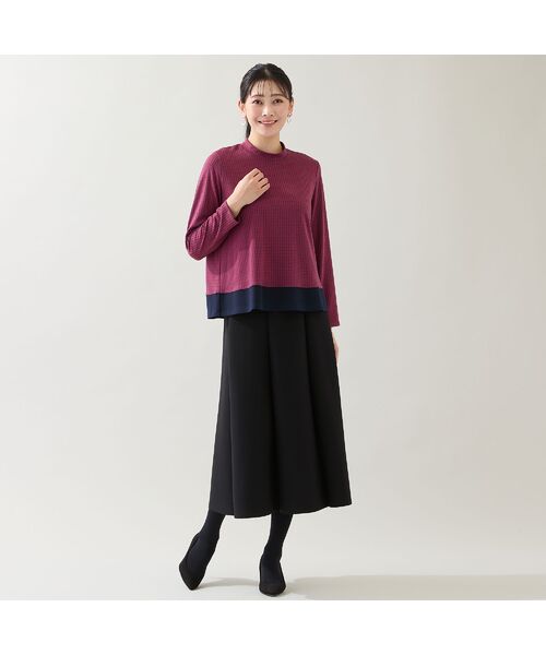 missel / ミゼール カットソー | 【洗える・3L/4Lサイズあり】千鳥柄カットソー | 詳細16