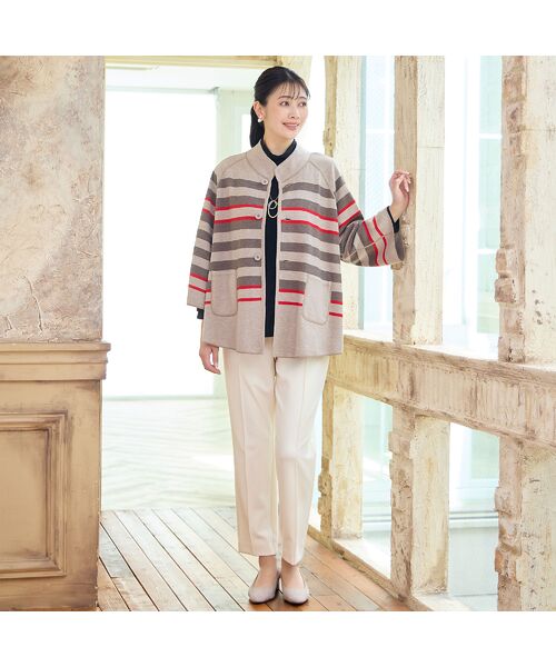 missel / ミゼール カーディガン・ボレロ | 【リバーシブル・WEB限定カラーあり】Aラインニットカーディガン | 詳細5