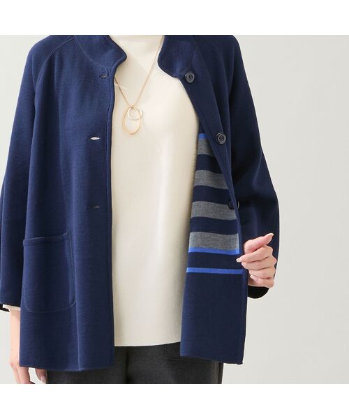 missel / ミゼール カーディガン・ボレロ | 【リバーシブル・WEB限定カラーあり】Aラインニットカーディガン | 詳細13