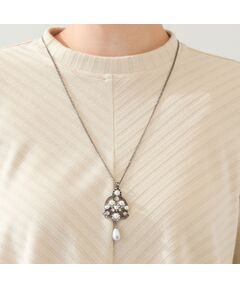 missel / ミゼール ネックレス・ペンダント・チョーカー | 揺れるフラワーパールモチーフネックレス