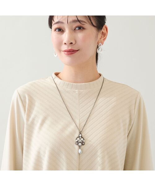 missel / ミゼール ネックレス・ペンダント・チョーカー | 揺れるフラワーパールモチーフネックレス | 詳細1