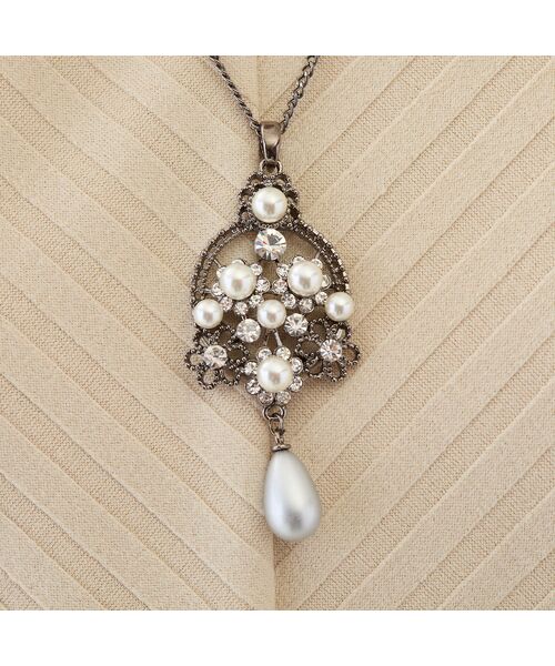 missel / ミゼール ネックレス・ペンダント・チョーカー | 揺れるフラワーパールモチーフネックレス | 詳細2