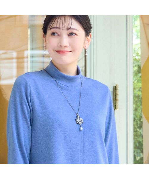 missel / ミゼール ネックレス・ペンダント・チョーカー | 揺れるフラワーパールモチーフネックレス | 詳細4