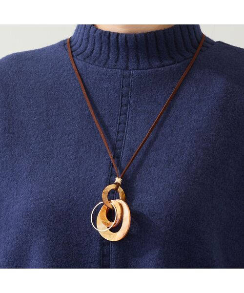 missel / ミゼール ネックレス・ペンダント・チョーカー | べっ甲調サークルネックレス | 詳細1