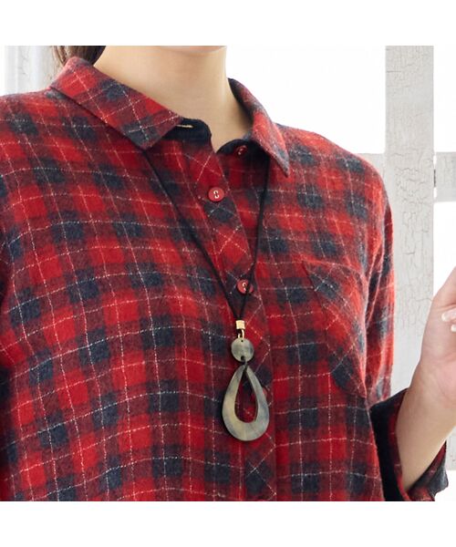 missel / ミゼール ネックレス・ペンダント・チョーカー | 水牛 サークルネックレス（ブラック）