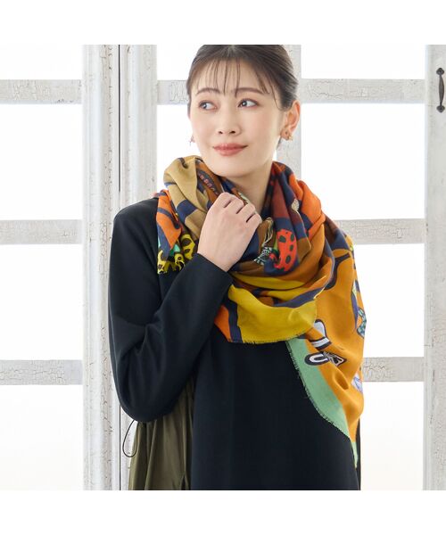 missel / ミゼール マフラー・ショール・スヌード・ストール | 【WEB限定アイテム・イタリア製】Colorful Forestストール | 詳細5