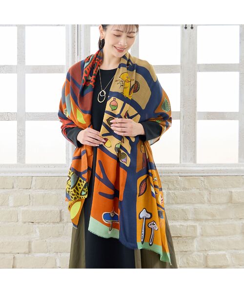 missel / ミゼール マフラー・ショール・スヌード・ストール | 【WEB限定アイテム・イタリア製】Colorful Forestストール | 詳細6