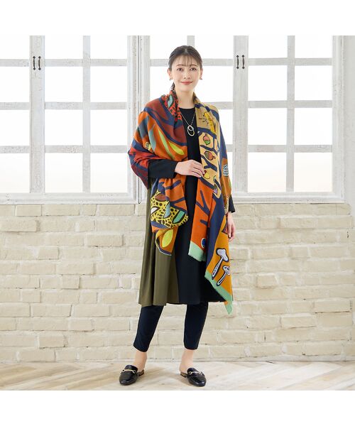 missel / ミゼール マフラー・ショール・スヌード・ストール | 【WEB限定アイテム・イタリア製】Colorful Forestストール | 詳細8