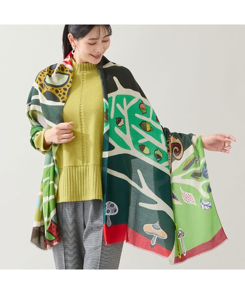 missel / ミゼール マフラー・ショール・スヌード・ストール | 【WEB限定アイテム・イタリア製】Colorful Forestストール | 詳細11