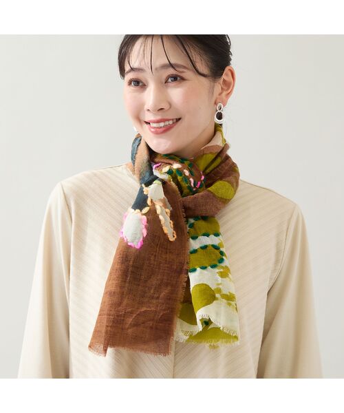 missel / ミゼール マフラー・ショール・スヌード・ストール | 【一部店舗・WEB限定アイテム】インド刺繍ストール | 詳細7