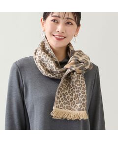 missel / ミゼール マフラー・ショール・スヌード・ストール | 【洗える・一部店舗・WEB限定・フランス製】レオパードマフラー