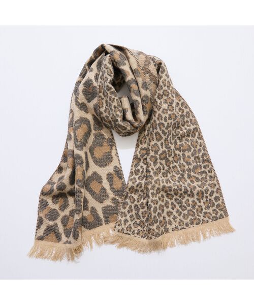 missel / ミゼール マフラー・ショール・スヌード・ストール | 【洗える・一部店舗・WEB限定・フランス製】レオパードマフラー | 詳細10