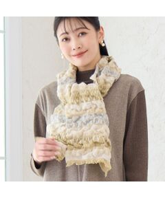 missel / ミゼール マフラー・ショール・スヌード・ストール | 【洗える・一部店舗・WEB限定・フランス製】シャーリングジャカードマフラー