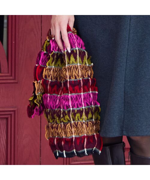 missel / ミゼール マフラー・ショール・スヌード・ストール | 【洗える・一部店舗・WEB限定・フランス製】シャーリングジャカードマフラー | 詳細10