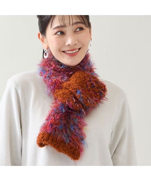 missel / ミゼール マフラー・ショール・スヌード・ストール | 【一部店舗・WEB限定・イタリア製・リバーシブル】カスリニットマフラー | 詳細6