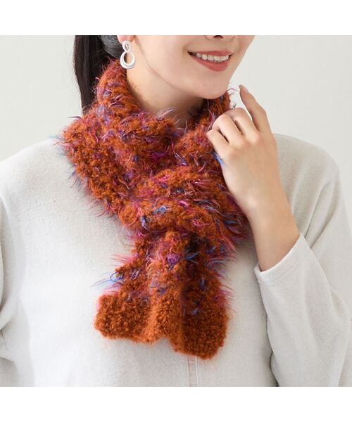 missel / ミゼール マフラー・ショール・スヌード・ストール | 【一部店舗・WEB限定・イタリア製・リバーシブル】カスリニットマフラー | 詳細8