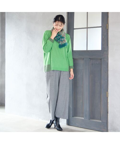 missel / ミゼール マフラー・ショール・スヌード・ストール | 【一部店舗・WEB限定・イタリア製・リバーシブル】カスリニットマフラー | 詳細10